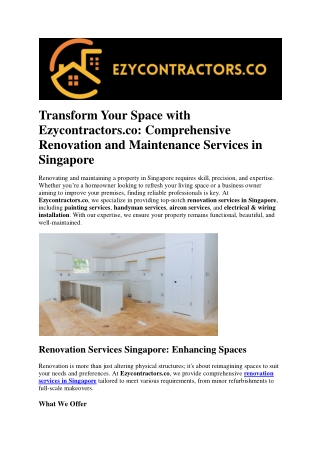 Electrical & wiring installation Singapore