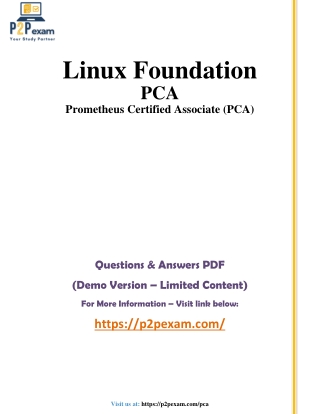 linux foundation pca prometheus certified