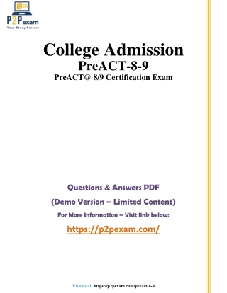 college admission preact 8 9 preact@