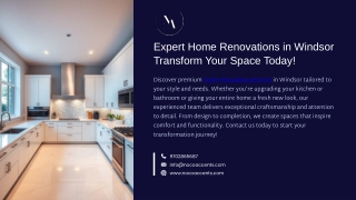 Expert Home Renovations in Windsor – Transform Your Space Today!