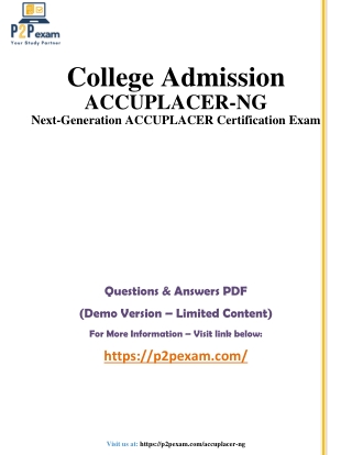 college admission accuplacer ng next generation