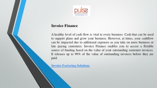 Invoice Factoring Solutions Simplify Cash Flow and Accelerate Growth