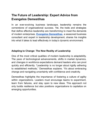 he Ethics of Leadership in a Globalized World