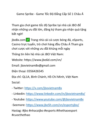 game spribe game t c ng c p s 1 ch u