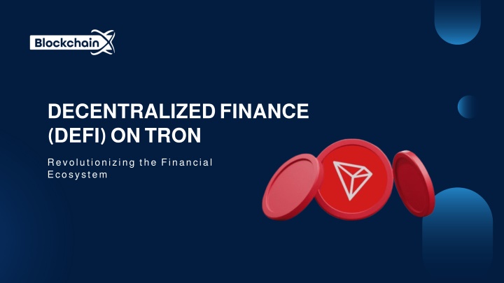 decentralized finance defi on tron