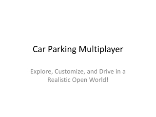 car parking multiplayer