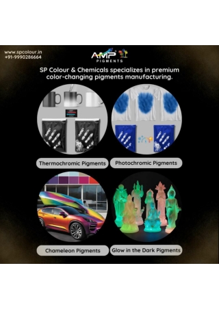 Discover Innovative Color-Changing Pigments by SP Colour & Chemicals