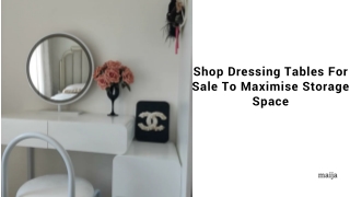 Shop Dressing Tables For Sale To Maximise Storage Space