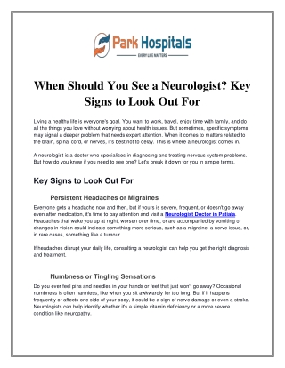 When Should You See a Neurologist_ Key Signs to Look Out For