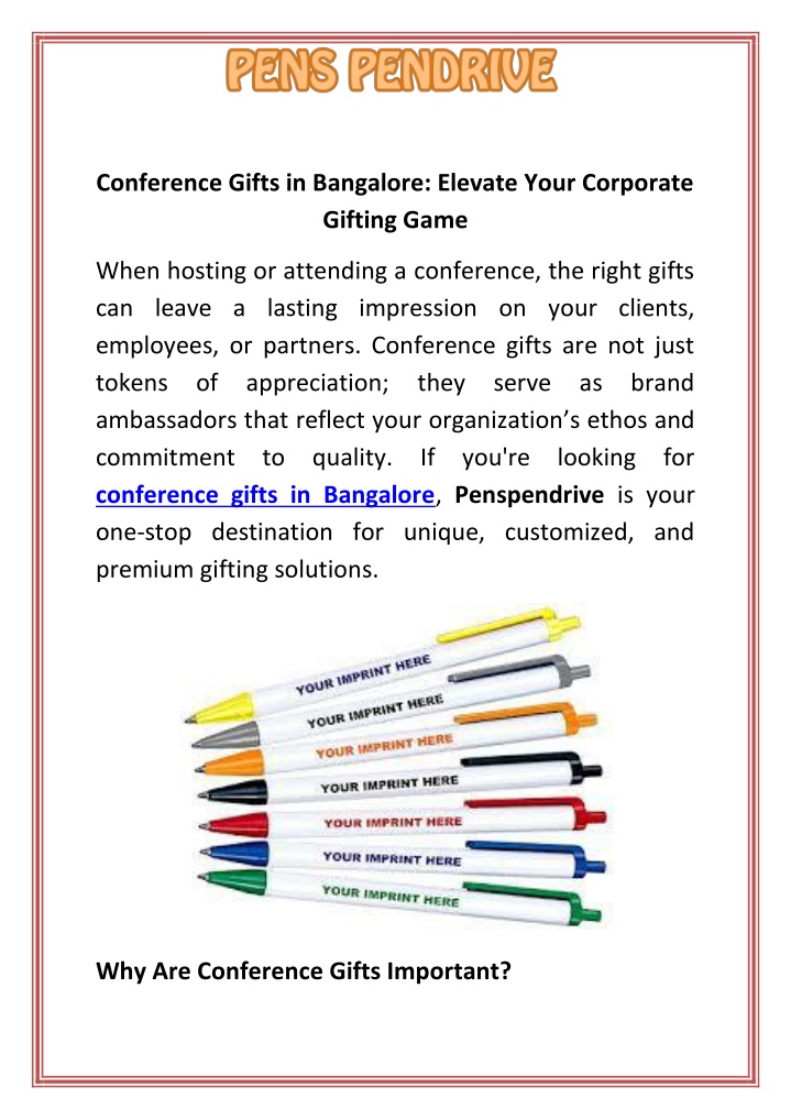 conference gifts in bangalore elevate your