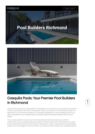 Pool Builders Richmond