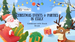 Top Christmas Events & Parties in Essex Celebrate with Stock Brook