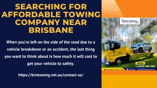 Bris Towing Affordable Towing Company near Brisbane