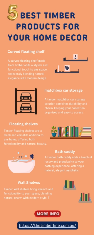 5 Best Timber Products for Your Home Decor Infographics