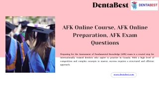 AFK Online Course to Boost Your Dental Exam Results