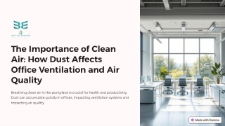 the importance of clean air how dust affects