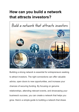 Ibrahim Mardam-Bey Strategies to Build a Network for Investment Success