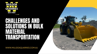 Challenges and Solutions in Bulk Material Transportation