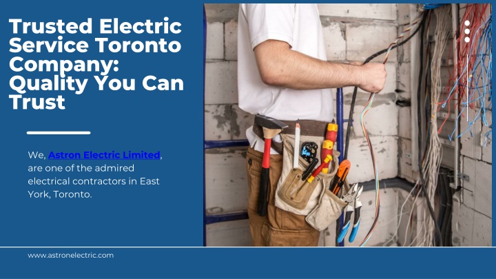 trusted electric service toronto company quality