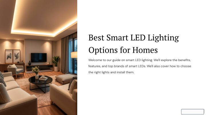 best smart led lighting options for homes