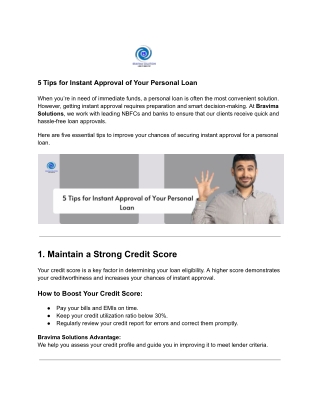5 tips for instant approval of your personal loan