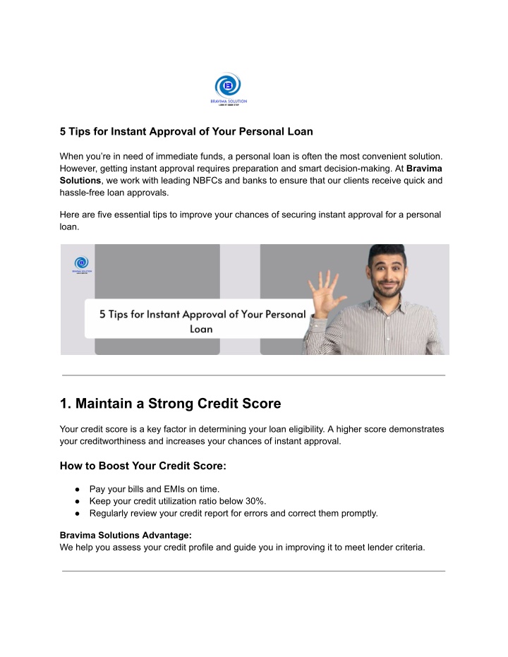 5 tips for instant approval of your personal loan