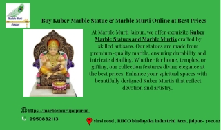 Buy Kuber Marble Statue & Marble Murti Online at Best Prices