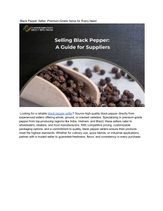 Black Pepper Seller_ Premium-Grade Spice for Every Need (1)