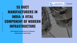 SS Duct Manufacturers in India A Vital Component of Modern Infrastructure