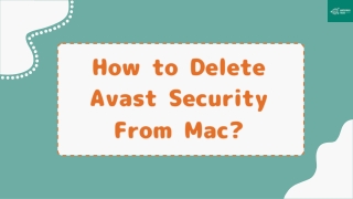 How to Delete Avast Security From Mac?