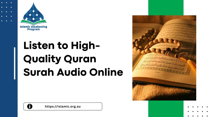 listen to high quality quran surah audio online