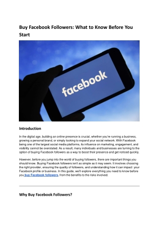 buy facebook followers what to know before