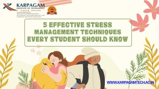 5 Effective Stress Management Techniques Every Student Should Know