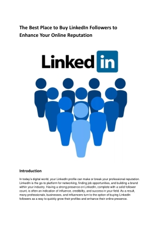 the best place to buy linkedin followers