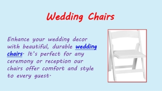 Wedding Chairs