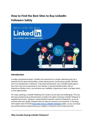 how to find the best sites to buy linkedin