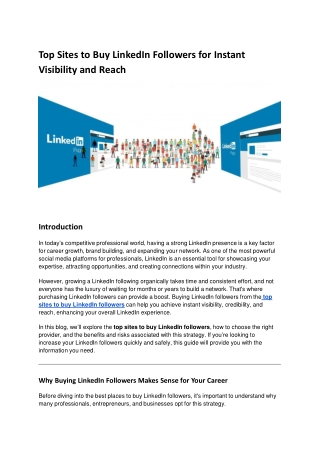 top sites to buy linkedin followers for instant