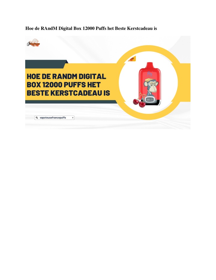 hoe de randm digital box 12000 puffs het beste