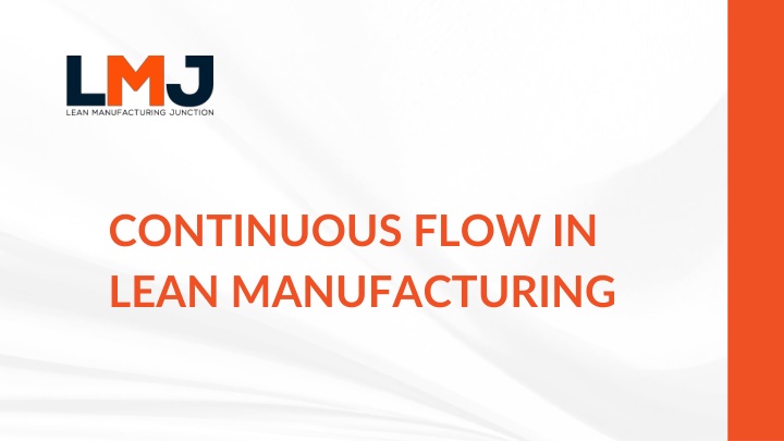 continuous flow in lean manufacturing