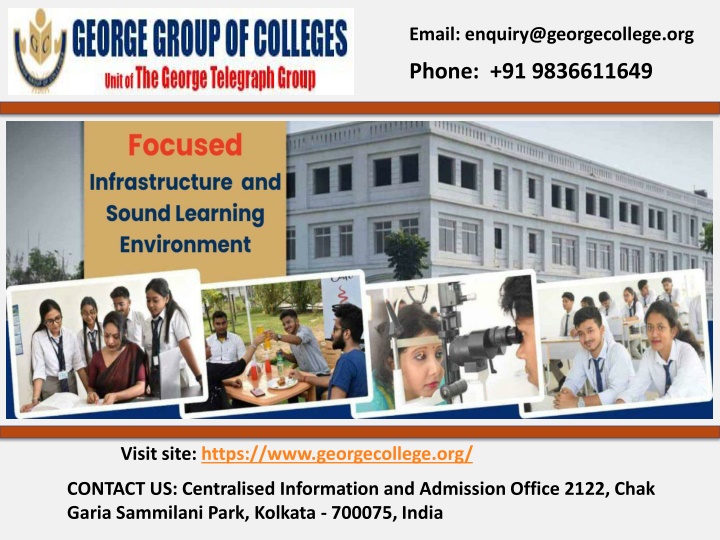 email enquiry@georgecollege org