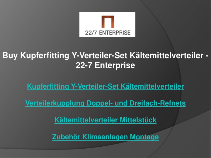 buy kupferfitting y verteiler