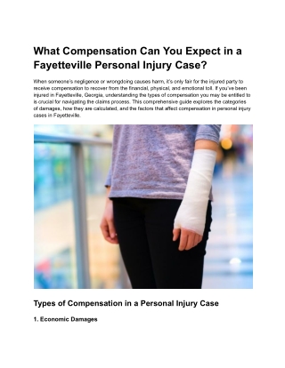 what compensation can you expect