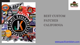 Pacific Emblem Best Custom Patches in California