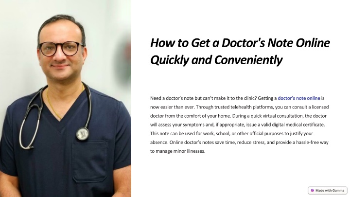 how to get a doctor s note online quickly