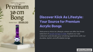 Explore Premium Acrylic Bongs Online in India