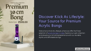 Shop Affordable Acrylic Bongs Online in India