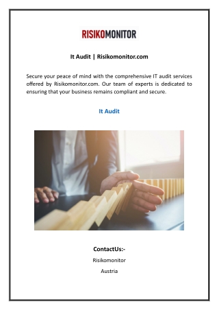 it audit risikomonitor com