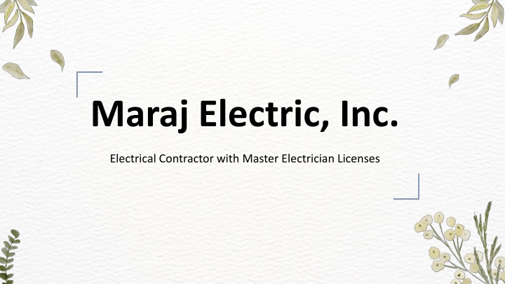 maraj electric inc