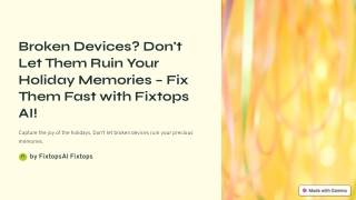 broken devices don t let them ruin your holiday