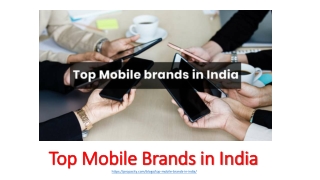 Discover the Top Mobile Brands in India for 2024